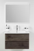 Тумба подвесная под кер. рак. с 2 вык. ящ. 800x450x500 + Керамическая раковина 800х460х30 BelBagno